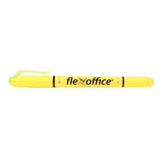 Szövegkiemelő, 1,0/4,0mm, kétvégű, FLEXOFFICE 