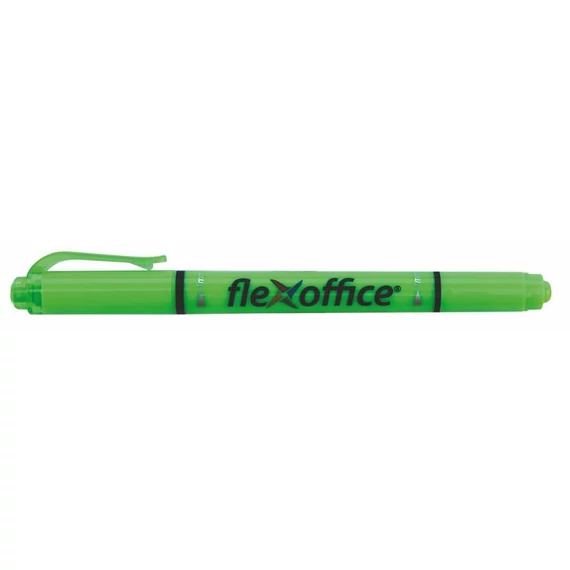 Szövegkiemelő, 1,0/4,0mm, kétvégű, FLEXOFFICE 