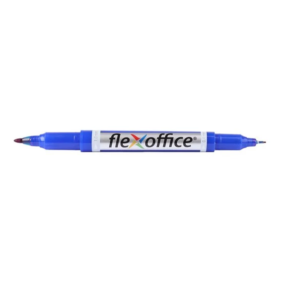 Alkoholos marker, 0,4/1,0 mm, kúpos, kétvégű, FLEXOFFICE 