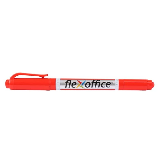 Alkoholos marker, 0,4/1,0 mm, kúpos, kétvégű, FLEXOFFICE 