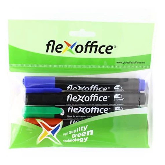 Alkoholos marker, 1,5 mm, kúpos, FLEXOFFICE 
