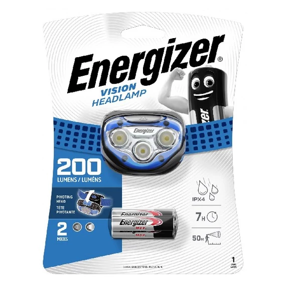 Fejlámpa, 2 LED, 3xAAA, ENERGIZER 