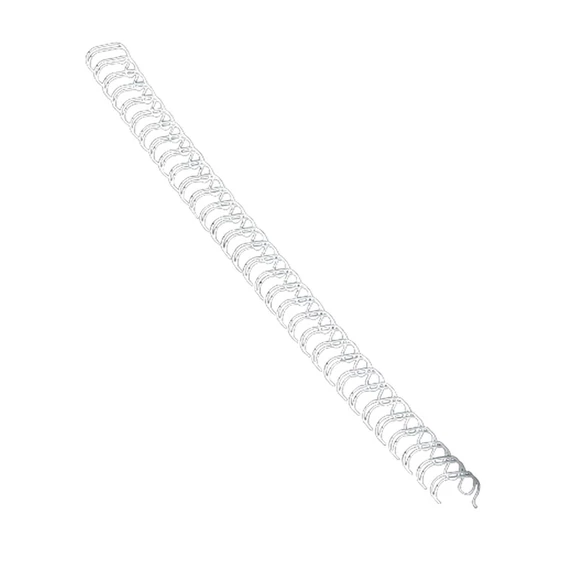 Spirál, fém, 3:1, 12mm, 81-100lap, FELLOWES, fehér, 100db/doboz