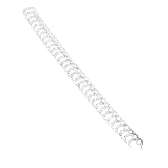 Spirál, fém, 3:1, 14mm, 101-120lap, FELLOWES, fehér, 100db/doboz