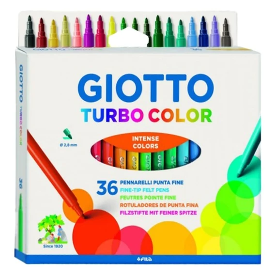 Filctoll GIOTTO Turbo color akasztható 36db/készlet