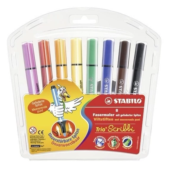 Filctoll készlet, 1,5-2 mm, rugós hegy, STABILO 