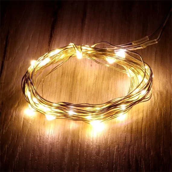 Iris Fix fényű 3m/meleg fehér/30db LED-es fénydekoráció