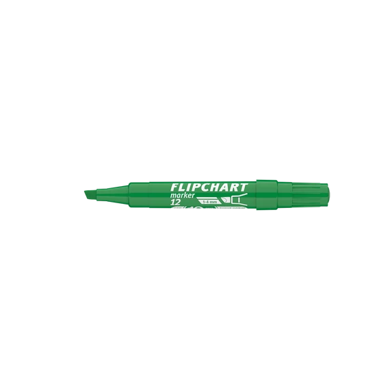 Flipchart marker, 1-4 mm, vágott, ICO 