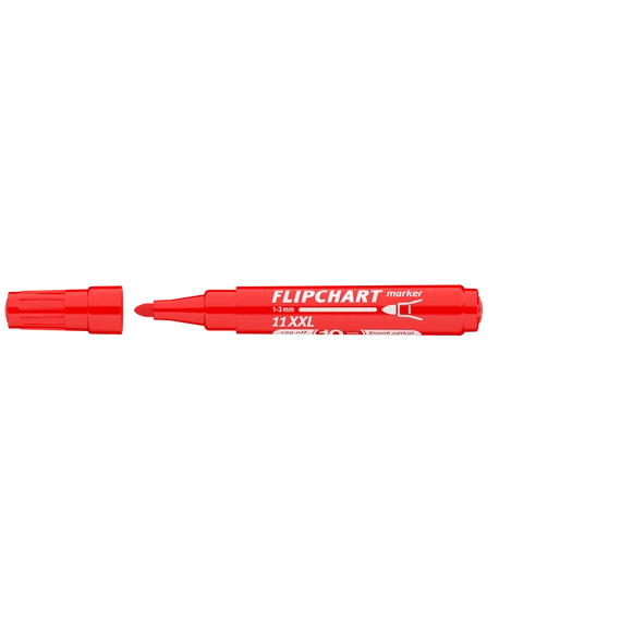 Flipchart marker, 1-3 mm, kúpos, ICO "Artip 11 XXL", piros