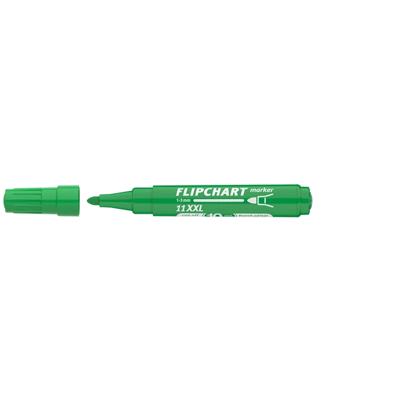 Flipchart marker, 1-3 mm, kúpos, ICO "Artip 11 XXL", zöld
