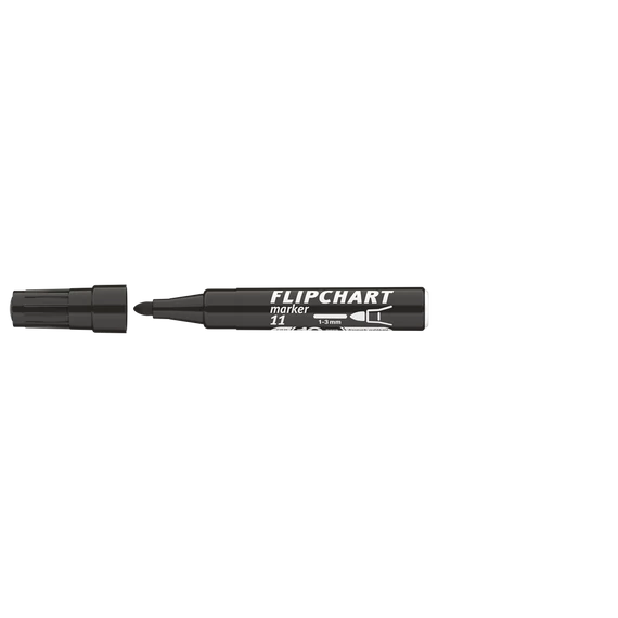 Flipchart marker, 1-3 mm, kúpos, ICO "Artip 11", fekete