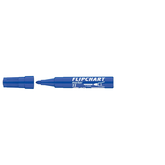 Flipchart marker, 1-3 mm, kúpos, ICO "Artip 11", kék
