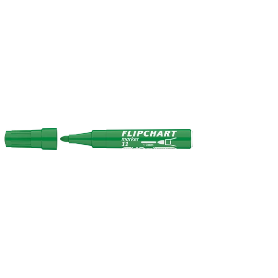 Flipchart marker, 1-3 mm, kúpos, ICO "Artip 11", zöld