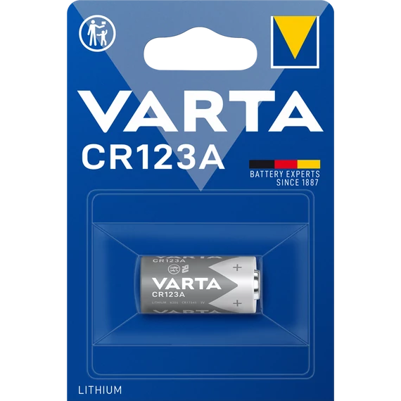 Elem, CR123A fotóelem, lítium, 1 db VARTA