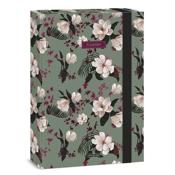 Füzetbox ARS UNA A/4 Flowery Green 5535