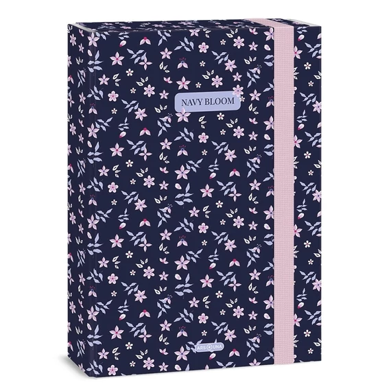 Füzetbox ARS UNA A/4 Navy Bloom