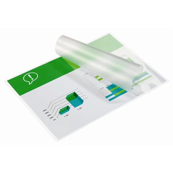 Meleglamináló fólia, 75mikron, A4, fényes, GBC, 100db/cs