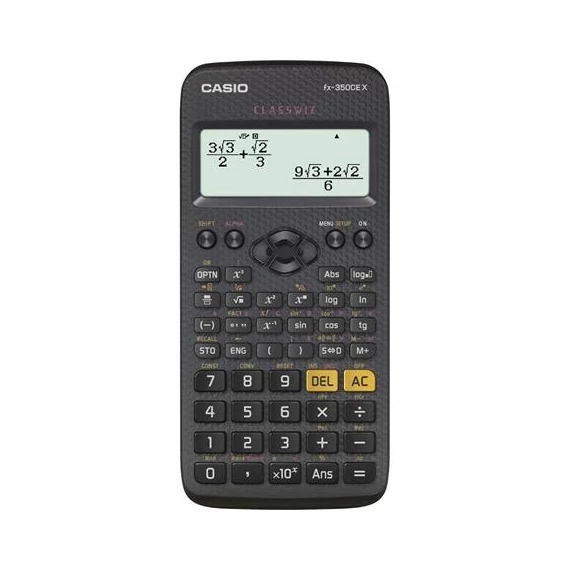 Számológép tudományos 379 funkciós Casio FX 350 CE X fekete