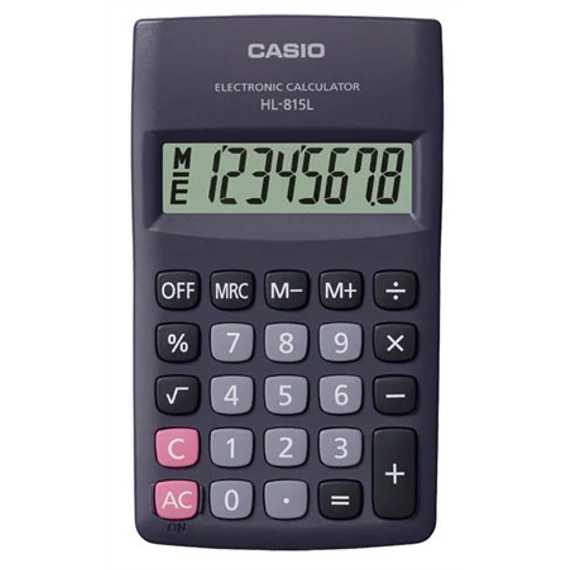 Zsebszámológép, 8 számjegy, CASIO 
