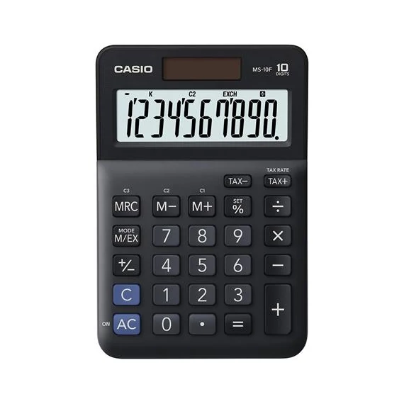 Számológép, asztali, 10 számjegy, CASIO 