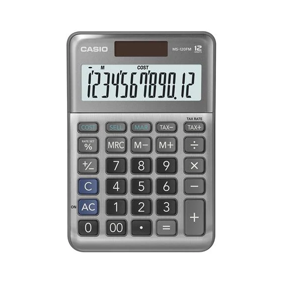 Számológép, asztali, 12 számjegy, CASIO 