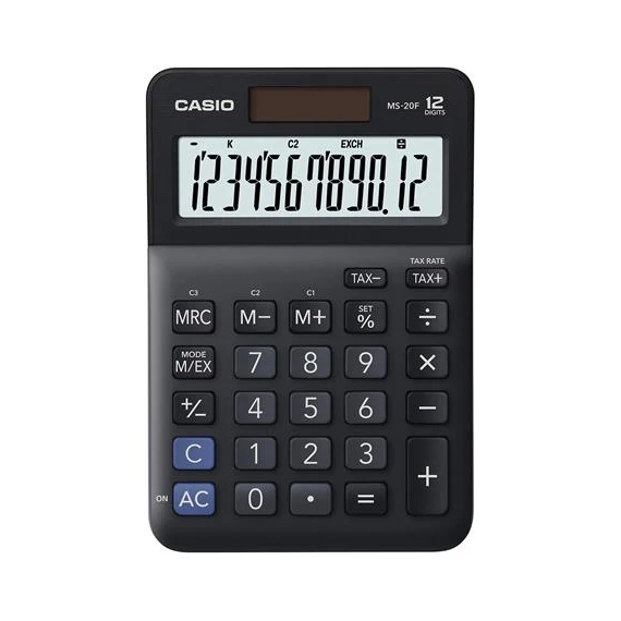 Számológép, asztali, 12 számjegy, CASIO 