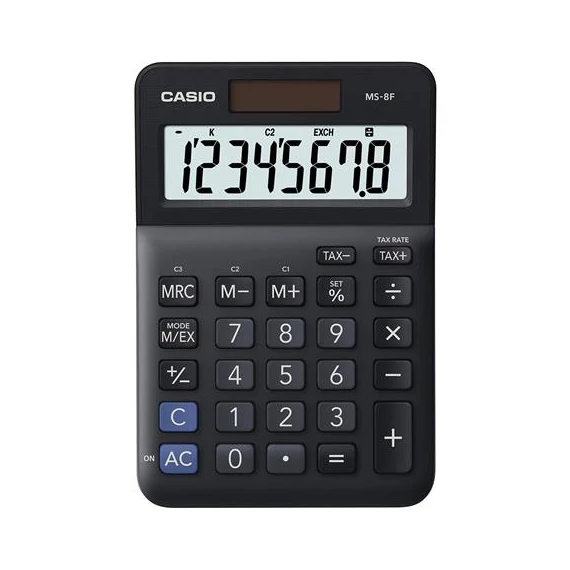 Számológép, asztali, 8 számjegy, CASIO 