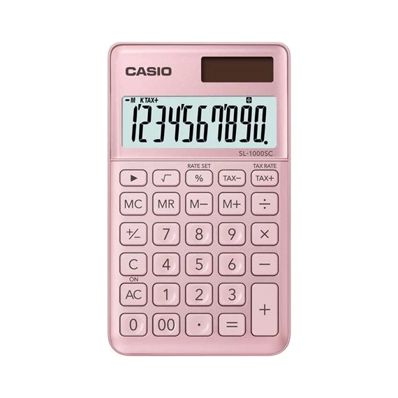 Zsebszámológép, 10 számjegy, CASIO 