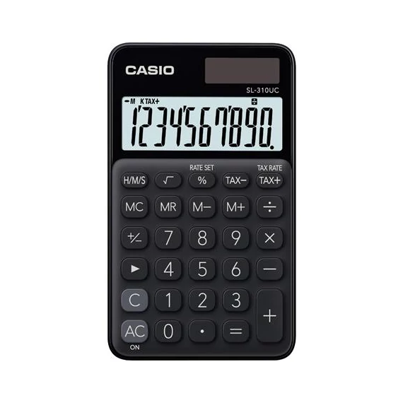 Zsebszámológép, 10 számjegy, CASIO 
