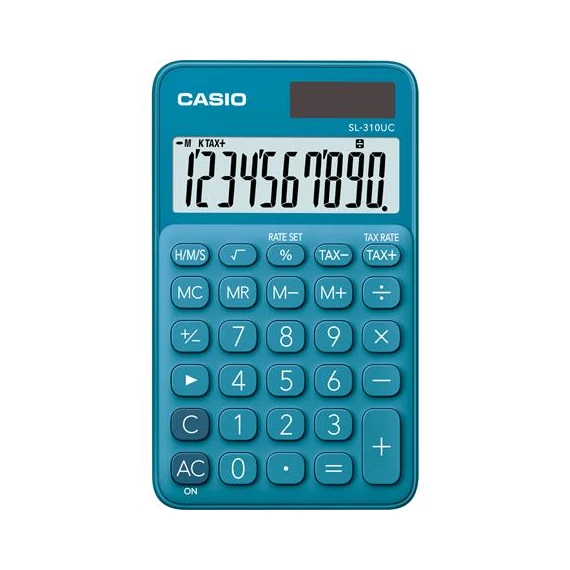 Zsebszámológép, 10 számjegy, CASIO 