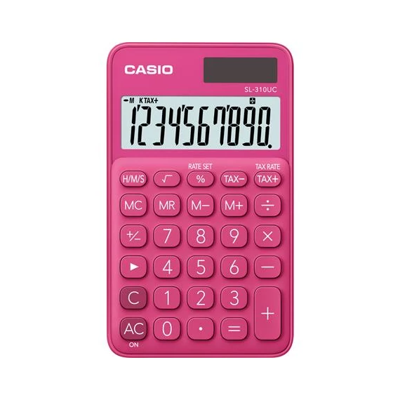 Zsebszámológép, 10 számjegy, CASIO 