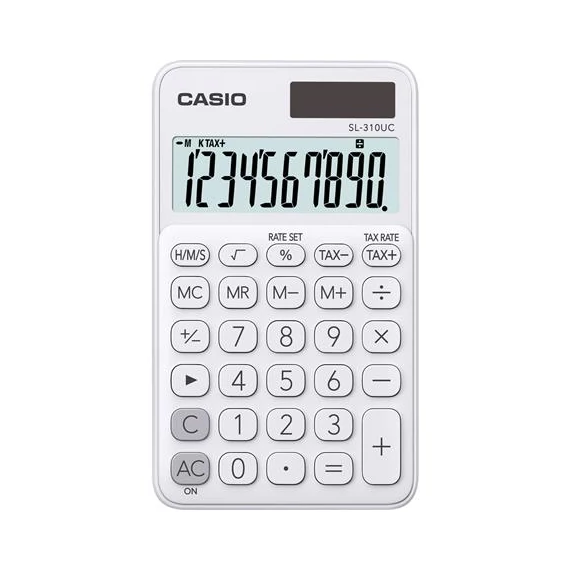 Zsebszámológép, 10 számjegy, CASIO 