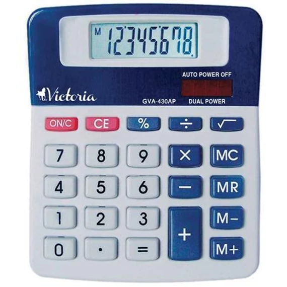 Számológép, asztali, 8 számjegy, VICTORIA 