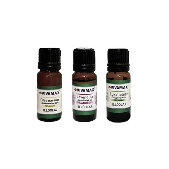 3-as illóolaj csomag: édes narancs, levendula, eukaliptusz (3x10ml)