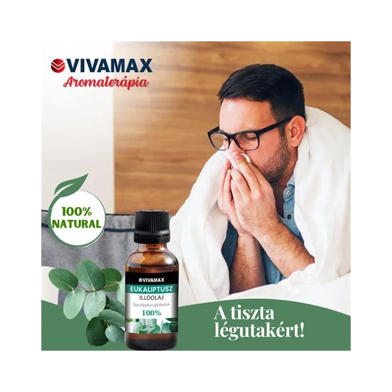 Eukaliptusz 100%-os tisztaságú illóolaj (10 ml)
