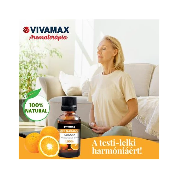 Édes narancs 100%-os tisztaságú illóolaj (10 ml)