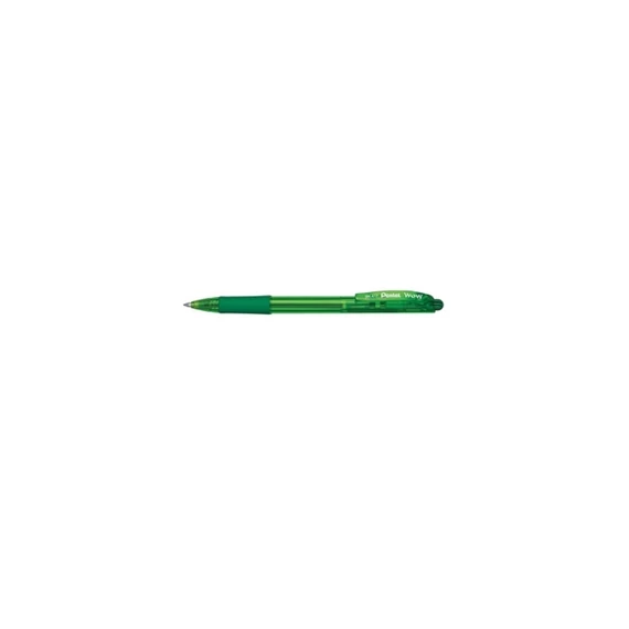 Golyóstoll, 0,7 mm, nyomógombos, PENTEL "BK417", zöld