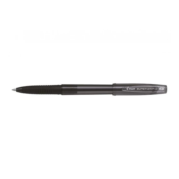 Golyóstoll, 0,22 mm, kupakos, PILOT "Super Grip G", fekete