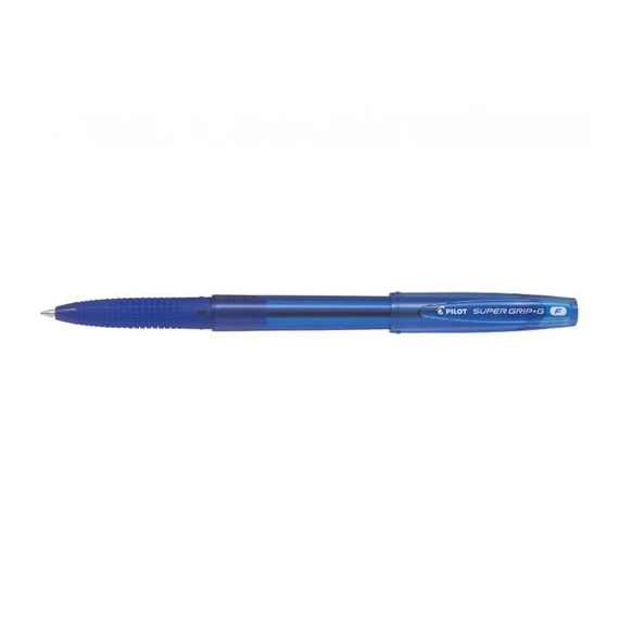 Golyóstoll, 0,22 mm, kupakos, PILOT "Super Grip G", kék