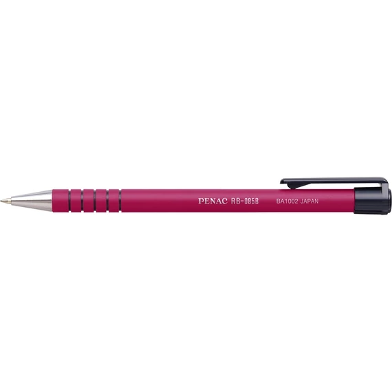 Golyóstoll, 0,7 mm, nyomógombos, PENAC "RB-085B", piros