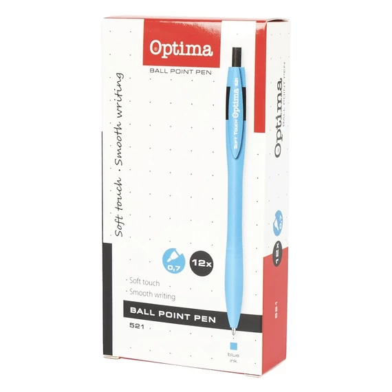 Golyóstoll OPTIMA nyomógombos 521 v.kék