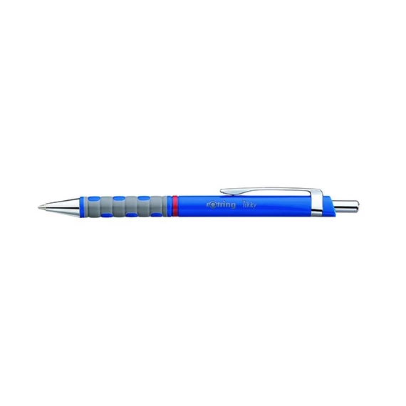 Golyóstoll, 0,8 mm, nyomógombos, kék tolltest, ROTRING 