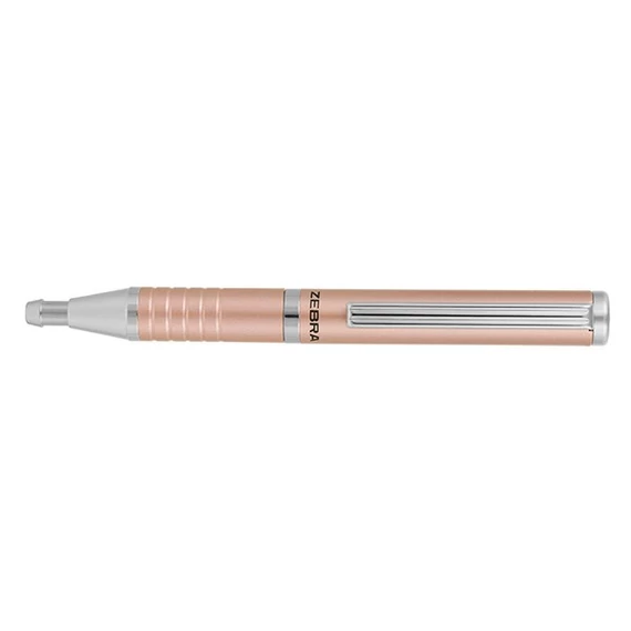 Golyóstoll, 0,24 mm, teleszkópos, rose gold színű tolltest, ZEBRA 