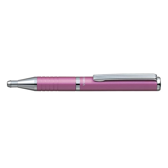 Golyóstoll, 0,24 mm, teleszkópos, metál pink tolltest, ZEBRA 
