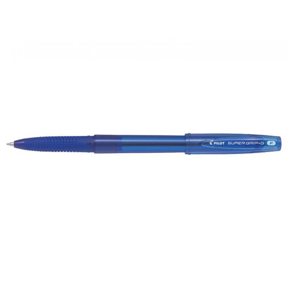 Golyóstoll, 0,22 mm, kupakos, PILOT "Super Grip G", kék