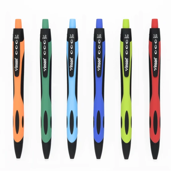 Golyóstoll nyomógombos 1,0mm Vinson Fine 1008 vegyes displ 36 db/display