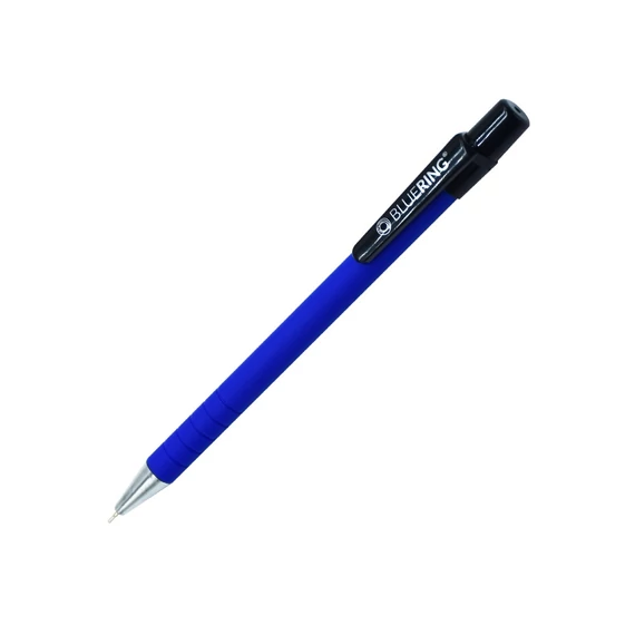 Golyóstoll gumírozott kék test, Bluering® X6, írásszín kék