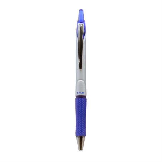 Golyóstoll, 0,25 mm, nyomógombos, fém klip, PILOT 