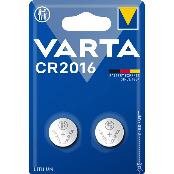 Gombelem, CR2016, 2 db, VARTA