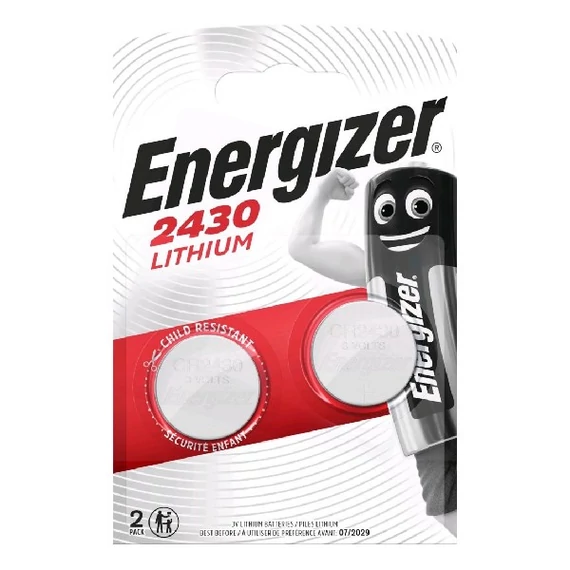 Gombelem, líthium, CR2430, 2 db, ENERGIZER